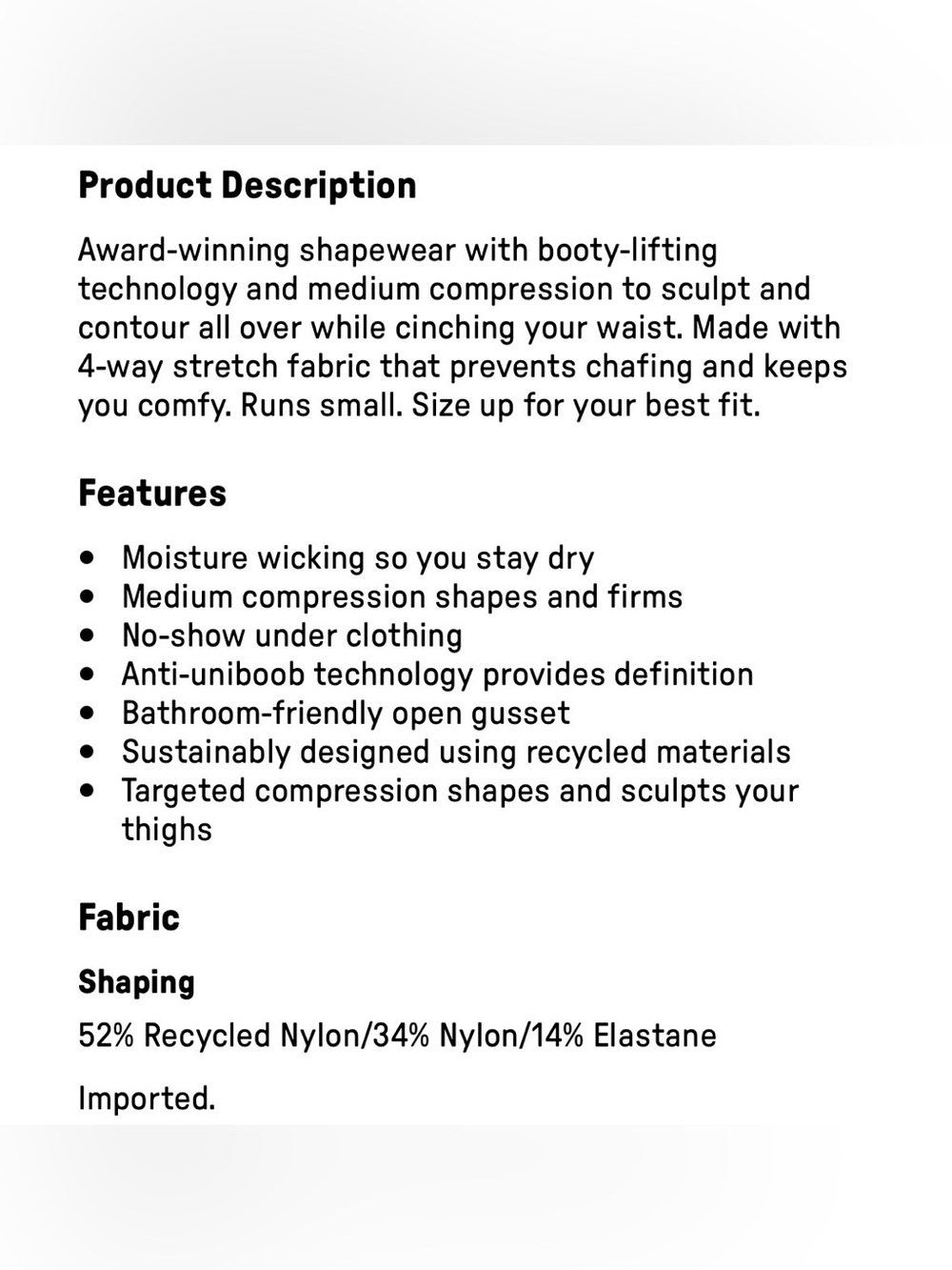 YITTY Nearly Naked Shapewear Mid Thigh Bodysuit - Picture 3 of 7